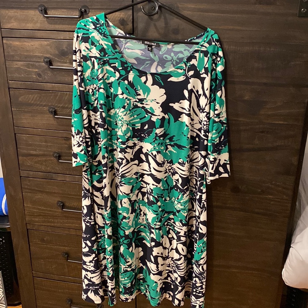 Multi color printed dress